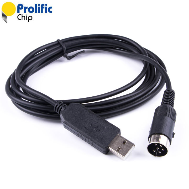 Programming Adapter Mini PL2303RA USB to 6 Pin Mini Din 6 RS232 Serial Converter Adapter ...
