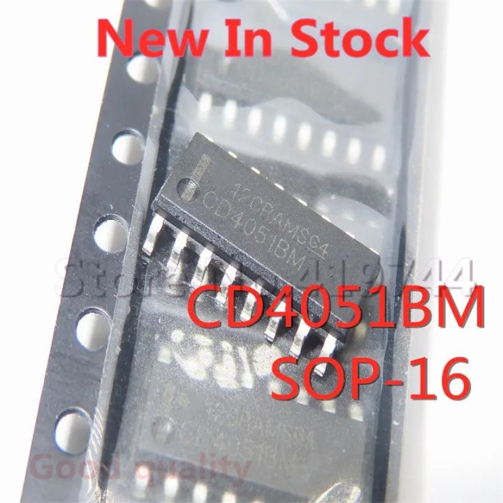 10PCS/LOT CD4051BM HEF/HCF/CD4051 SMD SOP-16 one of eight analog switch ...