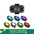 7-Color LED Bike Light - Lightweight, Universal Plug, USB Rechargeable Cycling Safety Flashlight.