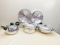 Family Pack 8-Piece Kiam Cookware Set Aluminium Model A950- Upgrade Your Kitchen Essentials With This High-Quality Set.
