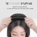 WELAI Synthetic Hair Invisible Bangs Pad High Straight Hair Up Comb False Hair Accessories Natural Hair Extension For Women Wig.