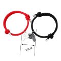 A Pair Fashion New game console handle couple bracelet magnet stone charm bracelet men and women Valentine's Day gift. 