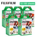 【YIYANGMAOYI111】10-100 Sheets Fujifilm Instax Mini LiPlay 11 8 7s 90 LINK Film White Edge Color Paper for FUJI Instant Camera. 