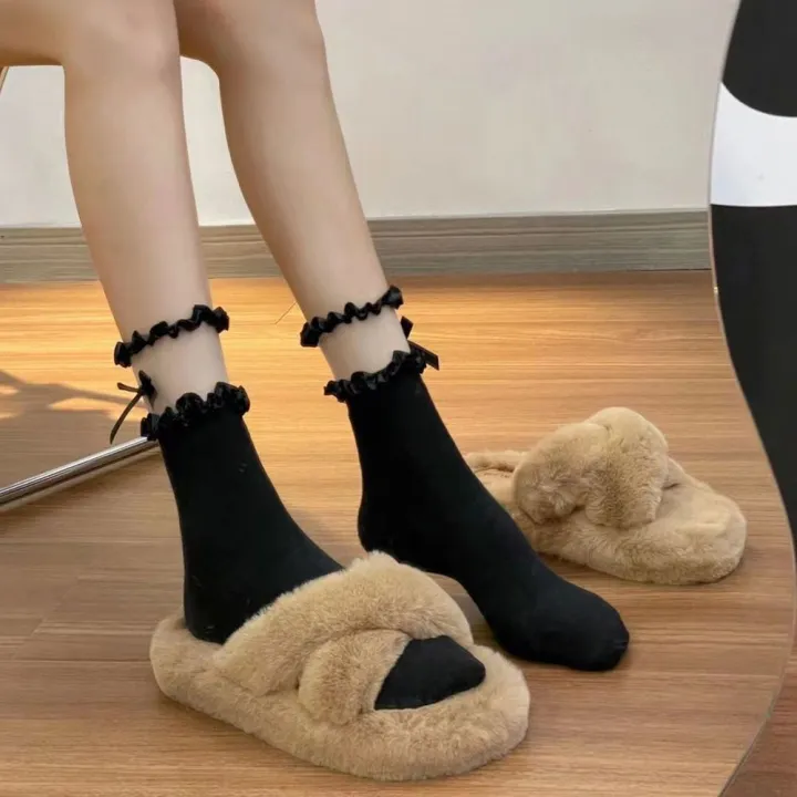 Xiaohongshu%20with%20the%20same%20black%20lace%20socks,%20girls'%20bow,%20mid-rise%20socks,%20thin%20with%20small%20leather%20shoes,%20jk%20socks,%20Lolita%20-%20Image%205