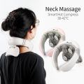 4 Heads Magnetic Pulse Vibration Neck Massager for Pain Relief Health Care Relaxing Deep Tissue Cervical Massage Remote Control.