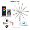 MAYTTO 120/195 LED Strip Lights Dream Color Lamp Christmas Lights 5050 RGB Strip Lights Smart Flexible LED Firework Lights Music Sound Sync Lights with APP Remote Control DC 5V.