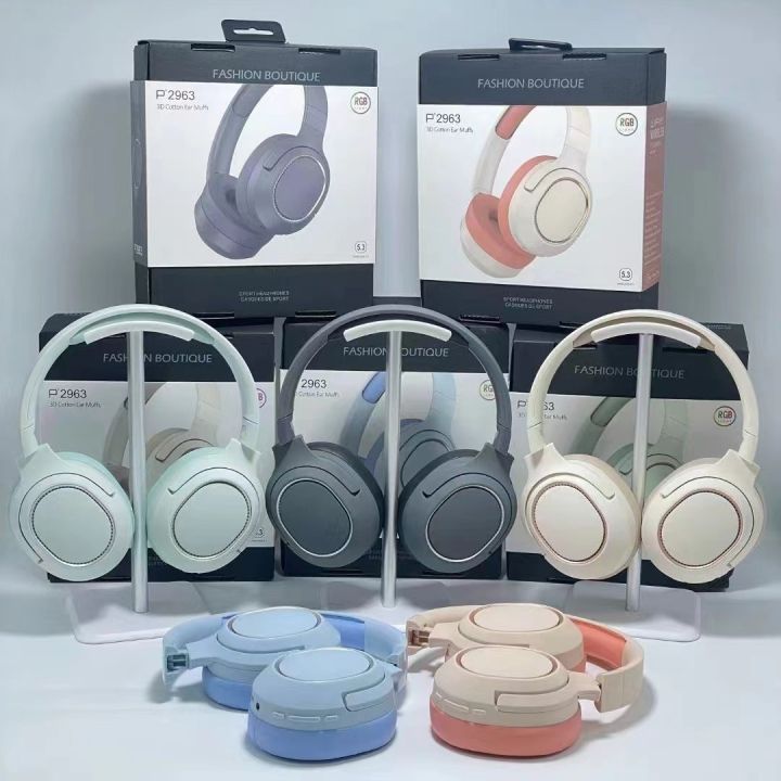 New P2963 Bluetooth Headset 5.3 Over-Ear Foldable Full Pack Headset Amazon Gaming Esports