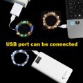 3/10/20M USB LED String Lights Copper Silver Wire Garland Light Waterproof Fairy Lights For Christmas Wedding Party Decoration.