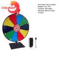 Exciting Noise Prize Wel 12 Inch Prize Wel with Stand for Carnivals Trade Shows Spinning Rou te Wel with Marker Eraser Big Turnle for Fun Events Prize Wel with Red inter. 