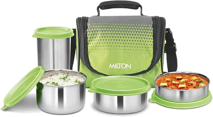 Milton%20Tasty%203%20Stainless%20Steel%20Combo%20Lunch%20Box,%203%20Containers%20(200%20ml,%20320%20ml,%20500%20ml)%20and%201%20Tumbler,%20380%20ml,%20Green%20%7C%20Leak%20proof%20%7C%20Easy%20to%20carry%20%7C%20Odour%20Proof%20%7C%20Food%20Grade%20%7C%20Easy%20to%20Clean%20-%20Image%202