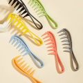 Hairdressing Multi-color Wide-tooth Styling Comb Men's Retro Oil Head Back Hair Comb Household Hollow Fish-tooth Comb.