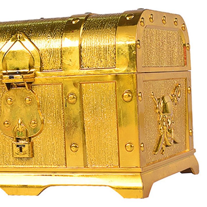 Pirate%20Treasure%20Chest%20Decorative%20Treasure%20Chest%20Keepsake%20Jewelry%20Box%20Plastic%20Toy%20Treasure%20Boxes%20Party%20Decor%20Large%20Size%20Electroplating%20Gold%20-%20Image%204