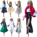 New Mix Style 1 Pcs Fashion Dress Party Skirt For 1/6 Doll Coat Outfit Modern Clothes For Barbie Doll Accessories Toys JJ. 