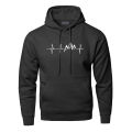 Mountain Heartbeat Hoodies Sweatshirt Men Sound Ray Diagram Hooded Sweatshirt Hoodie Winter Autumn Printed Black Gray Sportswear Superman. 
