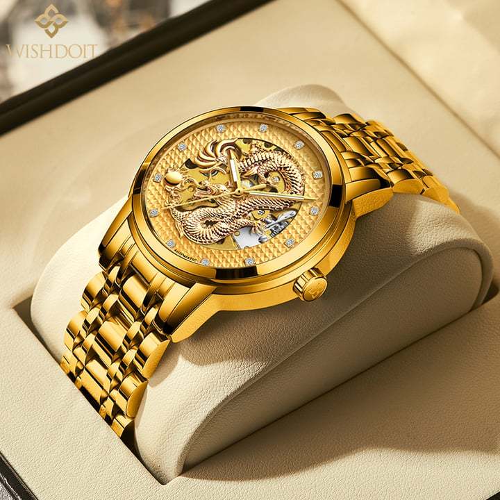 9847 Wishdoit 9847 Luxury Mens Automatic Mechanical Waterproof Stainless ...