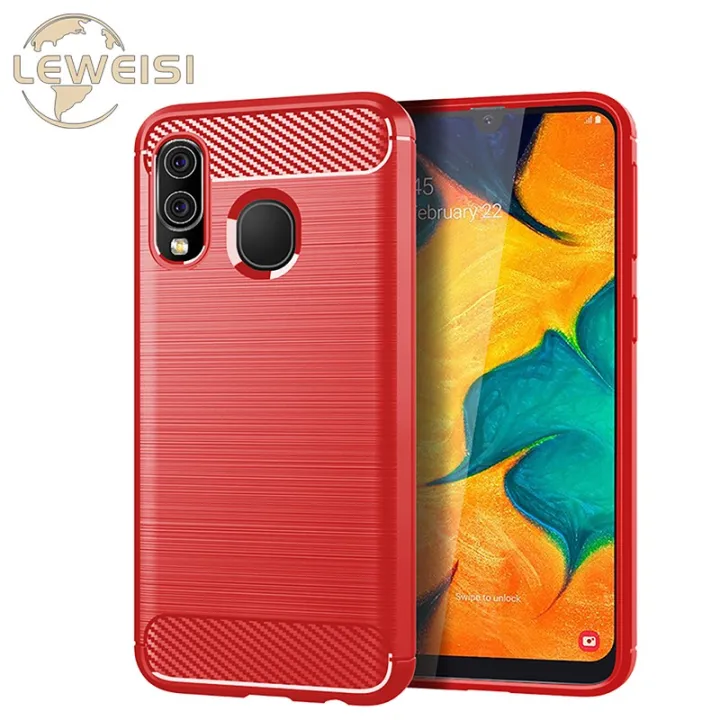 Leweisi%20carbon%20fiber%20bumper%20phone%20case%20for%20Samsung%20Galaxy%20A40%20back%20cover%20shockproof%20protective%20cover%20-%20Image%209