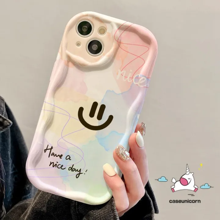 Gradient%20Dreamy%20Watercolor%20Wavy%20Curved%20Edge%20Case%20For%20Realme%209i%2011%20C35%20C53%20C12%20C25%20C15%20C17%205i%208i%205s%206i%205%207%20C11%20C51%20C17%20C55%20C25s%20C30%20C25Y%20C31%20C20%20C21%20C33%20C21Y%20C3%20Smile%20Face%20Cover%20-%20Image%204
