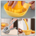 round juicer Multifunction increase PP Plastic Juice squeezer yellow Square Manual press for kitchen tools Dining room. 