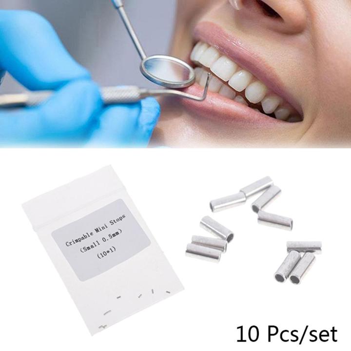 Crimpable Stops 【Atoztide Store】10Pcs/Pack Dental Orthodontic Crimpable Stops Tube ...