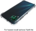 For Huawei Nova 7i Premium Silicone Case Crystal Clear Soft TPU Ultra-Thin Transparent Flexible Protective Mobile Phone Back Cover. 