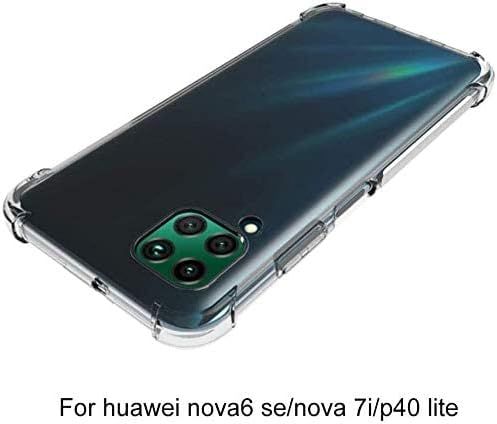 For Huawei Nova 7i Premium Silicone Case Crystal Clear Soft TPU Ultra-Thin Transparent Flexible Protective Mobile Phone Back Cover