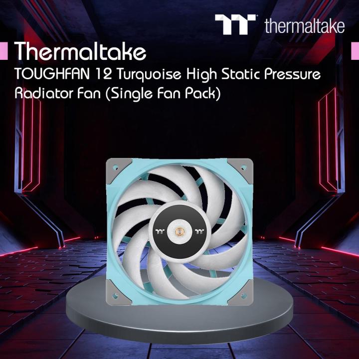 Turquoise Radiators Thermaltake TOUGHFAN 12 Turquoise High Static Pressure Radiator Fan ...