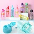 650ML Transparent Portable Leak-proof Shaker Sports Water Bottle with Lid For School Gym Travel Girl Boy BPA Free Water Bottles.