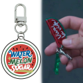 TV Series Shining Twinkling Watermelon Keychain Unisex Viva la vida Acrylic Pendant Keyrings Accessories Key Chains. 