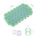 37 Cavity Honeycomb Ice Cube Trays Compartment Molds Jelly Ice Cube Tray with Lid Cube Ice Box Moulds Reusable Ice Maker. 