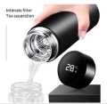 Smart LED Temperature Display Thermos Flask 500ml | Touch Screen Temperature Bottle | Leak Proof Thermal Flask – Double Wall Stainless Steel Insulated Water Bottle for Hot & Cold Drinks | Vacuum Office & Travel Coffee, Tea, and Water Mug.