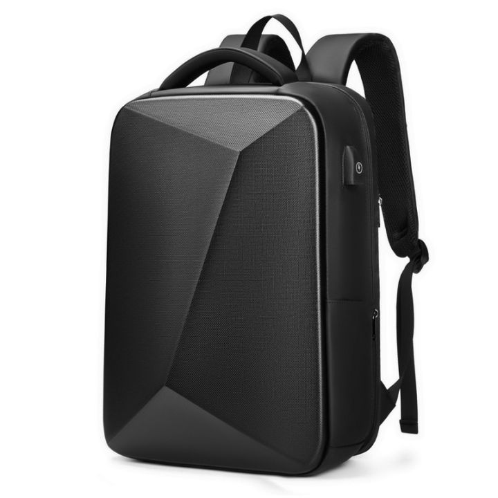 Men's 15 Inch Laptop Backpack Expandable Hard Shell Bag TSA Anti-theft Waterproof Backpacks USB Charging Business Travel Bag