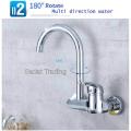 Wall Mounted Kitchen Faucet 360 Degree Rotation Sink Sprayer Hot and Cold Water Mixer/ Kitchen Sink Mixer. 