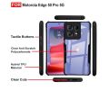 Zapcase Back Case Cover for Motorola Edge 50 Pro 5G | Compatible for Motorola Edge 50 Pro 5G Back Case Cover | Clear Case for Motorola Edge 50 Pro 5G with Camera Protection | (TPU + PC | Matte Black).