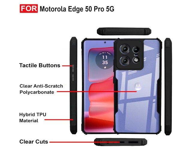 Zapcase%20Back%20Case%20Cover%20for%20Motorola%20Edge%2050%20Pro%205G%20%7C%20Compatible%20for%20Motorola%20Edge%2050%20Pro%205G%20Back%20Case%20Cover%20%7C%20Clear%20Case%20for%20Motorola%20Edge%2050%20Pro%205G%20with%20Camera%20Protection%20%7C%20(TPU%20+%20PC%20%7C%20Matte%20Black)%20-%20Image%202