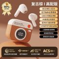 Q86 Heartless Retro Camera Wireless Bluetooth Earbuds – Bluetooth 5.4 Semi In-Ear Earphones with Noise Reduction.