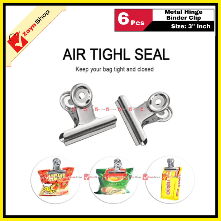Metal%20Steel%20Hinge%20Clip%20Binder%20Paper%20Clip%20Size%203%20inch%20Pack%20of%20%206%20pcs%20-%20Image%204