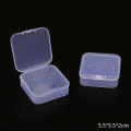 Transparent Box For Jewelry Packaging Transparent Storage Box Square Small Box PP Plastic Small Box Sample Box. 