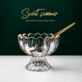 Nasir Glass Ice Cream And Dessert Serving Bowl 1 Pieces (3.53.53 Inches) - Serve Delicious Desserts With This Stylish Glass Bowl.
