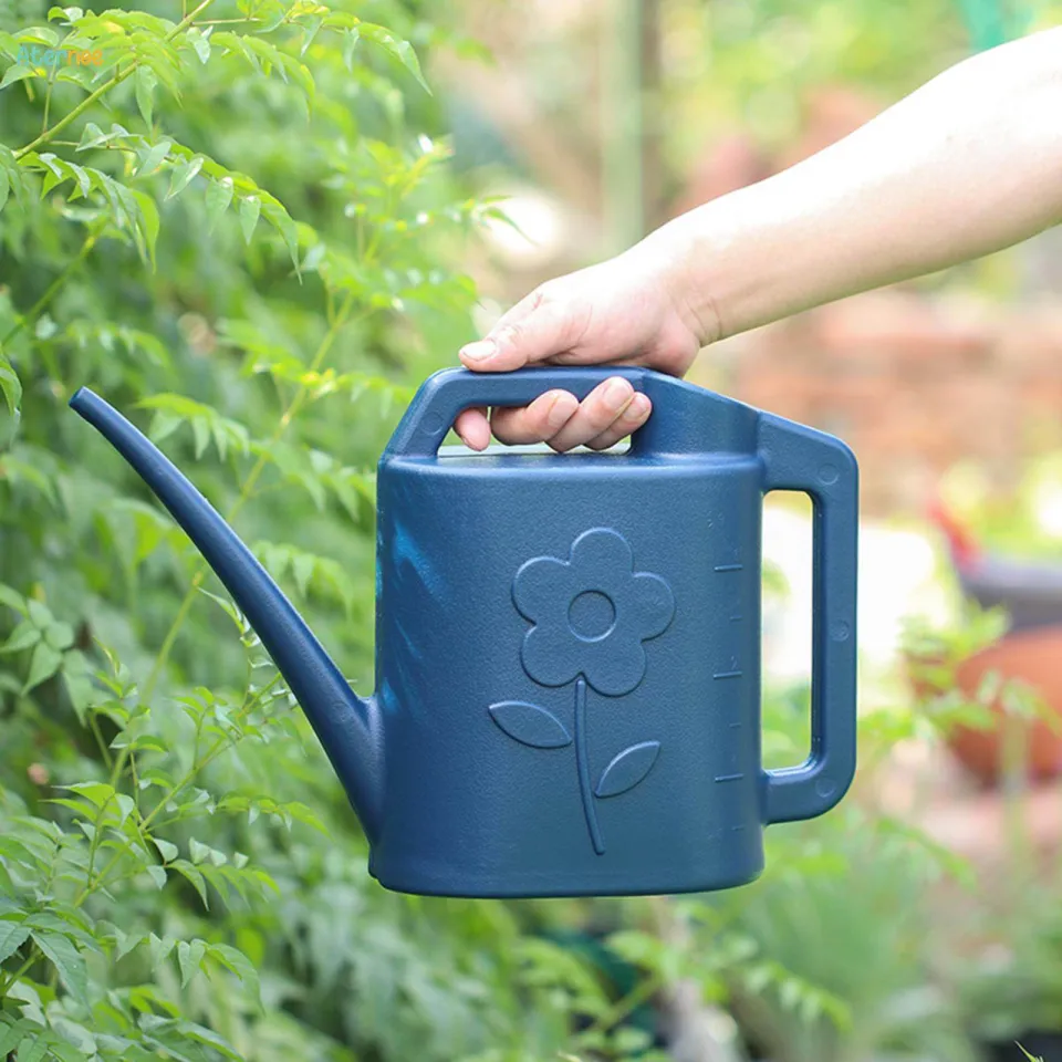 Garden Watering Cans 2 Gallon Green Plastic Watering Can - Classic Novelty Design For Indoor & Outdoor Plants Retro Watering Can
