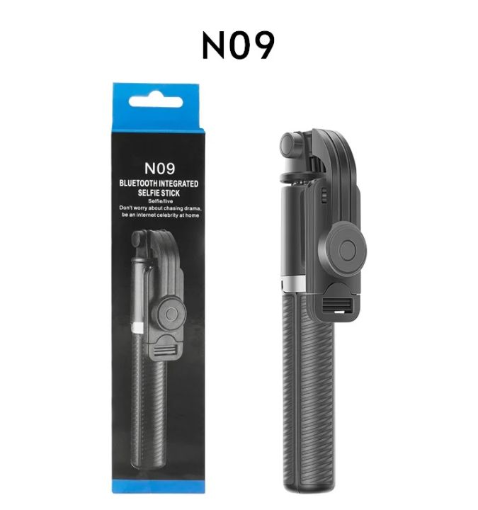N09%20Tripod%20Selfie%20Stick%20100cm%20with%20Detachable%20Bluetooth%20Shutter%20360%20Rotation%20for%20Smartphone%20&%20Camera%20-%20Image%206
