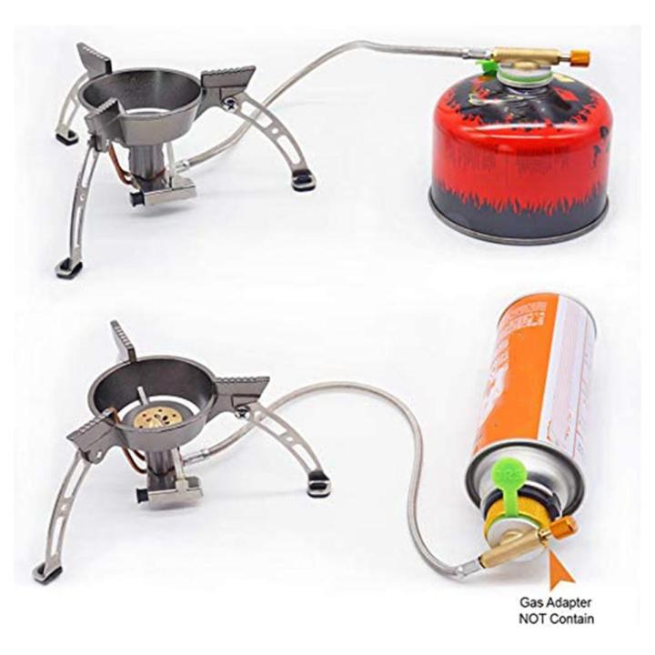 BRS Windproof Camping Gas Stove,3240W Stove with Piezo Ignition