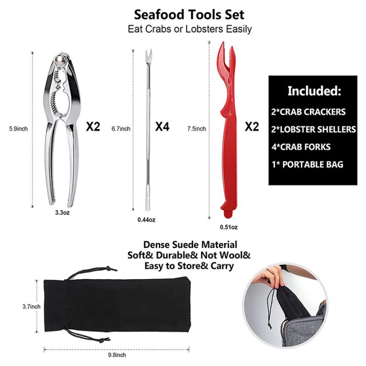 Crab%20Crackers%20and%20Tools,%20Lobster%20-%202%20Crab%20Leg%20Crackers%20and%204%20Crab%20Leg%20Forks%20Sturdy%20&%20Durable%20&%20Rustproof%20&Reusable%20-%20Image%206