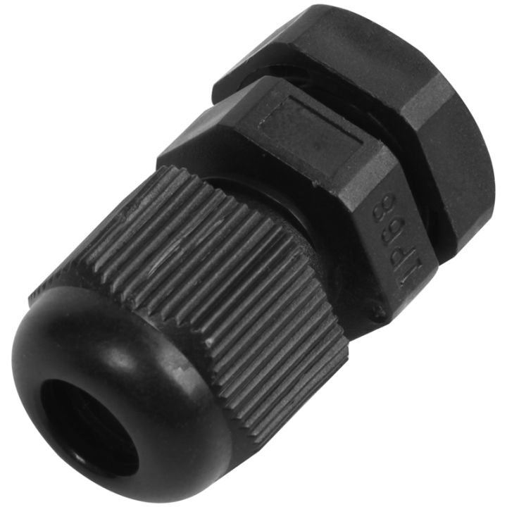 PG7%20Black%20Nylon%20Waterproof%20Strain%20Relief,Cord%20Grip,Cable%20Gland%203.5-6%20mm%2050pcs%20-%20%20black%20-%20Image%202
