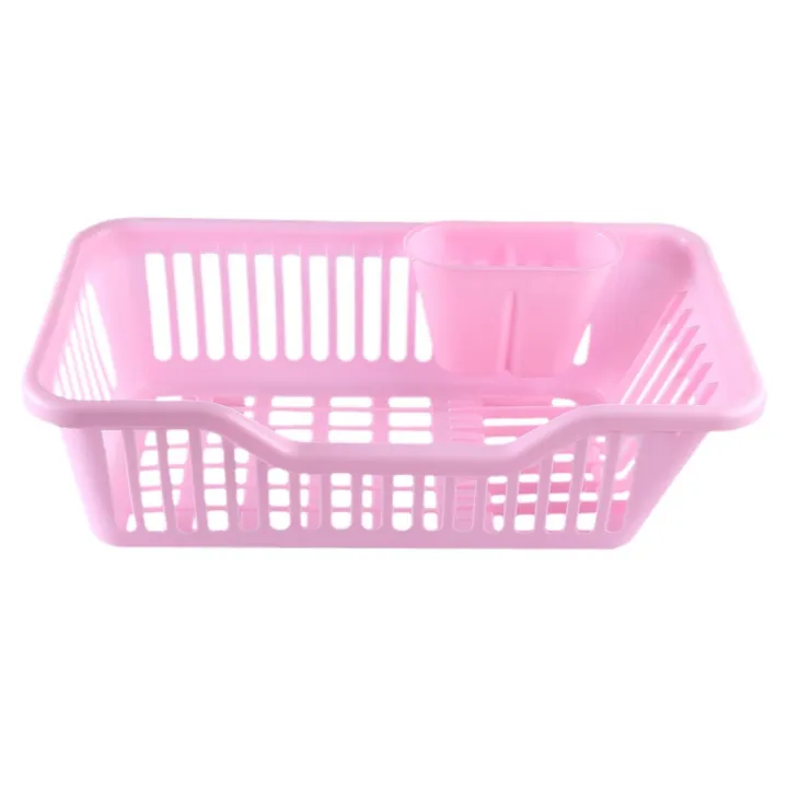 Individual%20Environmental%20Plastic%20Kitchen%20Sink%20Dish%20Drainer%20Set%20Rack%20Washing%20Holder%20Basket%20Organizer%20Tray,%20Approx%2017.5%20x%209.5%20x%207INCH%20(Pink)%20Exquisite%20Product%20-%20Image%209