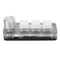 Gaming Keyboard, Mini Keypad Portable 3 Key White for Laboratory.