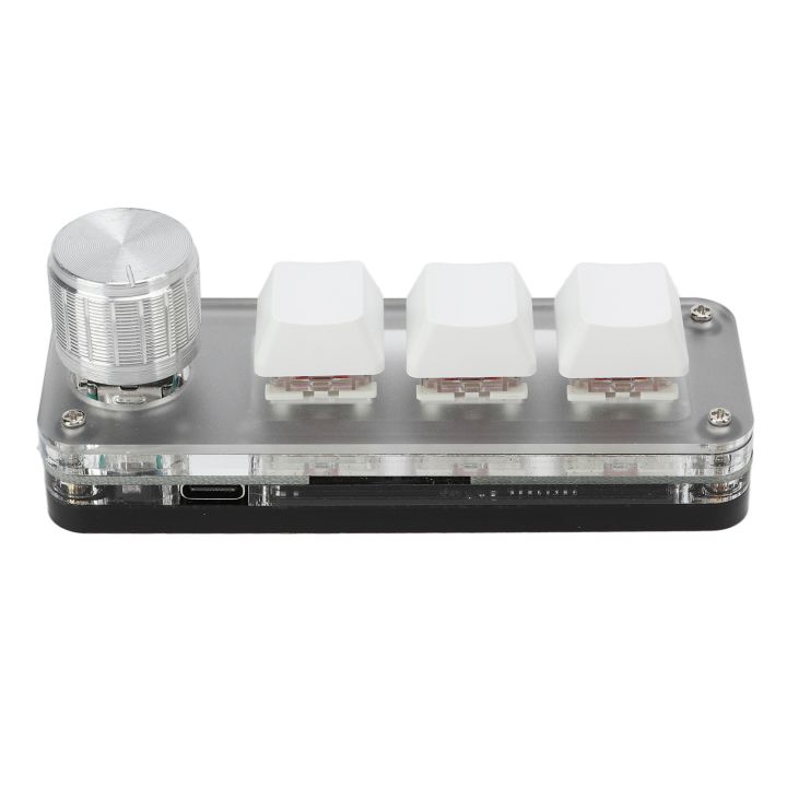 Gaming Keyboard, Mini Keypad Portable 3 Key White for Laboratory