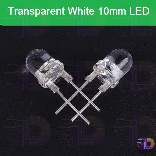 10Pcs%2010Mm%20White%20Led%20Clear%20Transparent%20White%2010Mm%20Led%20Super%20Bright%20Led%20Lamp%20Wide%20Angle%20Electronics%20Components%20Indicator%20Flash%20Light%20Emitting%20Diodes%20-%20%20Rgb%20Light%20-%20Image%202