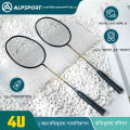 ALPSPORT DRAGON Advent 4U 26LBS Offensive Badminton Racket Embossing Technology Gold Black Racket Stringing 100% Original Design Full Carbon Fiber Rocket Suitable for Students Beginners Amateur Rsl Racket. 