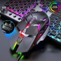 PC Gamer Mice 3200Dpi Wired Gaming Mouse Ergonomic Usb Computer Rgb 6 Button Led Illuminated Mute Mouse for Macbook Air Matebook. 