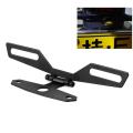 Motorbike ATV Adjustable Folding License Plate Bracket Tail Fender Eliminator License Number Plate Bracket Mount Tidy Tail. 